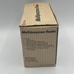 Vintage Pomtrex Multipurpose Radio Flashlight AM/FM Yellow 100-00526 Hong Kong