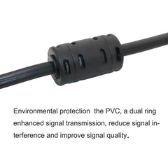 15’FT SVGA Super VGA M Male to Male Cable with 3.5mm Audio for Monitor TV 15FT
