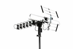 Outdoor 4K HDTV Antenna 200 Miles 360 Degree UHF/VHF/FM Support 5 TVs 40ft Cable