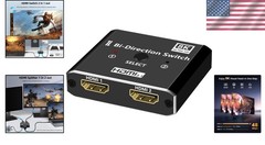 8K HDMI 2.1 Splitter 48Gbps with 3D Dolby Support for PS5 and Laptops