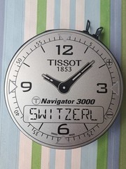 EARLY 2000s TISSOT NAVIGATOR 3000 FACE ZIPPER CD WALLET HOLDS 24