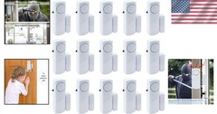 Compact 90dB Security Alarm Pack – 15 Durable Door & Window Alarms for Safety