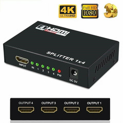 Full HD HDMI Splitter Amplifier Repeater 1080p 4K Female Switch Box 1×4 Port