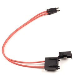 5-Pack 32V 16AWG Car Fuse Holder with 5A Small Fuse Heavy Duty Wire Adapter