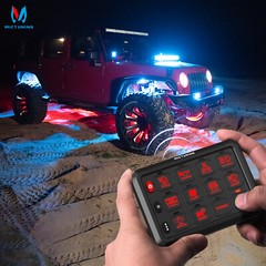 4/6 Gang Wireless Switch Panel ON-OFF Strobe Control System LED Work Light Bar
