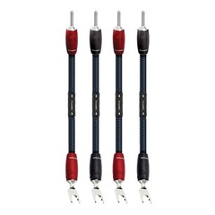 AudioQuest ThunderBird Bi-Wire Speaker Cable Jumpers – Spade to Banana, Set of 4