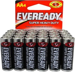 Eveready Super Heavy Duty Batteries, AA (24-Pack)