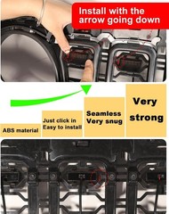 LED Grill Lights for Jeep Wrangler JL 2024 2025 Grille Lights Wrangler JL Acc…