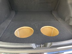 ZEnclosures 2-10″ Subwoofer Sub Box for the TESLA MODEL 3 with LOGO