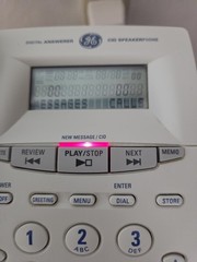 GE Corded Speakerphone with Answering Machine and Caller ID 29897GE1-A