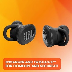 JBL Endurance Race Waterproof Wireless Earbud Headphones Black JBLENDURACEBLKAM