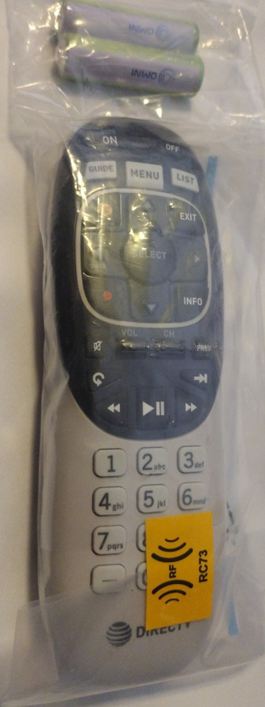 DIRECTV IR/RF Universal Ergonomic Genie TV Remote RC73 New With Batteries B2