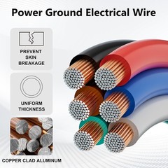 25FT 18 AWG Stranded Wire 2-Pack – Copper Clad Aluminum for Superior Performance