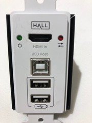 Hall Research EX-4KU-WP 4K HDMI+USB 2.0 over CAT6 Wall Plate – USED