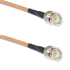 RG142 Silver BNC MALE to BNC MALE Coax RF Cable USA Lot
