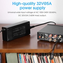 Douk Audio 160W DC 32V5A Power Supply Adapter for Amplifier/Speaker/Monitor