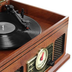 Victrola Walden 4-in-1 Wood Record Player (Mahogany) Factory Direct