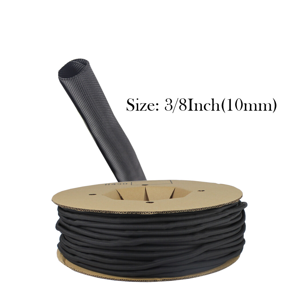 Self Wrapping Braided Split Wire Loom Cable Sleeve Harness Manage Protector LOT