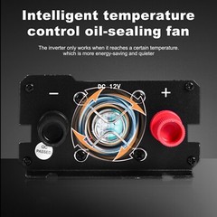 6000W LCD Car Power Inverter DC 12V To AC 110V Pure Sine Wave Solar Converter