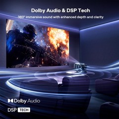 Aurzen BOOM mini Google TV Movie Projector Netflix 4K Dolby Bluetooth 5G WiFi
