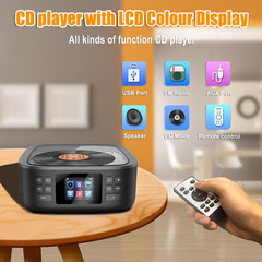 Portable CD Player Bluetooth,Desktop CD Player with Bluetooth Music Boombox Port