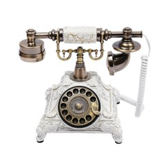 Antique European Style Old Fashioned Rotary Dial Phone,Vintage Handset Telephone