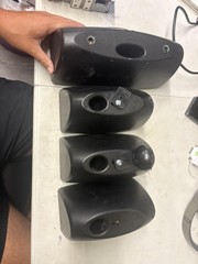 Klipsch Quintet Speakers 4.0 Wired Black Home Theater Center 3 Satellites TESTED