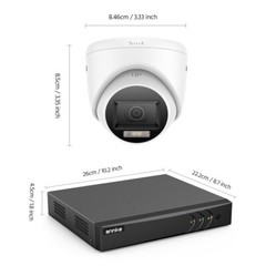 ANNKE 8CH 5MP Lite DVR Outdoor 1080P Security Camera System AI Detection H.265+