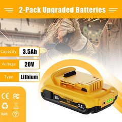 20V FOR DEWALT 20 Volt MAX Lithium-Ion Battery / Charger DCB203 DCB206-2 DCB207