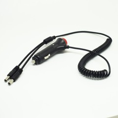 1pc 1.8M Red “Push ON” Button Car Cigarette Plug to Dual DC 5.5×2.1mm Male Cable
