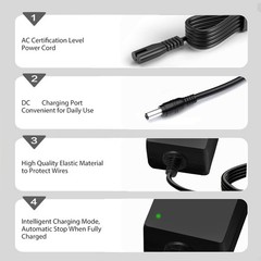 UL Listed AC Adapter Charger For Gotrax Hover board Nova Pro, Glide Pro Power