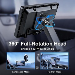 EWAY Suction Cup Mount for CarPlay Display, Backup Camera Monitor, Extended Arm