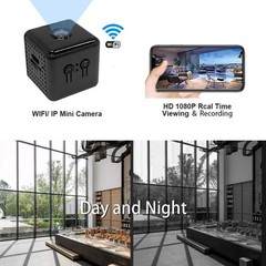 1080P HD Mini Security Camera w/IR Night Vision Motion Alert SD Slot iOS Android