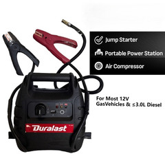 3-in-1 Portable Power Station and 1000 Peak Amp Jump Starter,Fits US 12V Cars