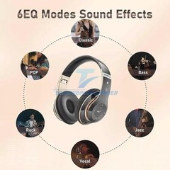 Wireless Headphones Bluetooth Noise Cancelling Stereo Earphones Over Ear Headset