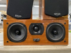 Lot of 5 Quad L-ite 6 Ohm Speakers (1) Center Channel (4) Satellite – SHOWN WORK