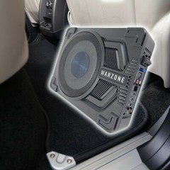 Gravity Warzone 10″ 1000W Compact Under Seat SLIM Powered Subwoofer Enclosure