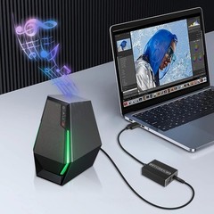 USB 2.0 to Optical SPDIF Toslink Extractor Converter & 3.5mm Jack Audio Adapter