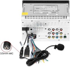 FingerLakes Car Microphone Mic Fits 3.5mm & 2.5mm Bluetooth Enabled Stereo Audio