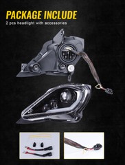 LED Headlights DRL Turn Signal For 2004-2026 Yamaha YFZ450 R Raptor 350 700 700R
