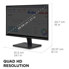 ViewSonic VS2725-2K 27 Inch 1440p Monitor, IPS Display with 100Hz for Smooth …