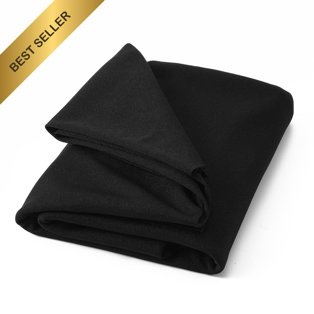 Black Speaker Grill Cloth Fabric 67x20in Stereo Mesh Replacement Audio Repair