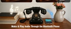 Bluetooth Retro Phone with Voice Assistant Compatible with Android & iOS – NEW