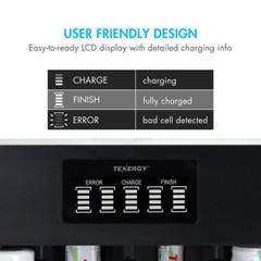 Tenergy NiMH AA and AAA Charger (USB Input)