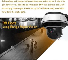 8MP Mini PTZ PoE IP Camera Outdoor 5X Zoom 2.7-13.5mm Motorized Varifocal Lens