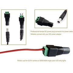 10/20 Pairs 12V DC Male+Female Power Connector 5.5×2.1mm Power Jack Plug Adapter