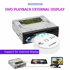 Car Head Unit FM AUX USB Bluetooth with DVD CD Single 1 Din Car Radio MP3 Player
