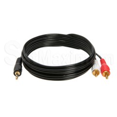 3.5mm AUDIO CABLE AUX 3.5 mm to Dual RCA Stereo 3FT 6FT 10FT 25FT 50FT 100FT LOT
