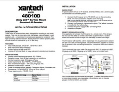 Xantech Dinky Link Surface Mount Standard IR Receiver 480-10D
