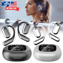 TWS Earbuds 40Hr LCD Touch Screen Noise Cancelling Bluetooth 5.4 Wireless IPX7